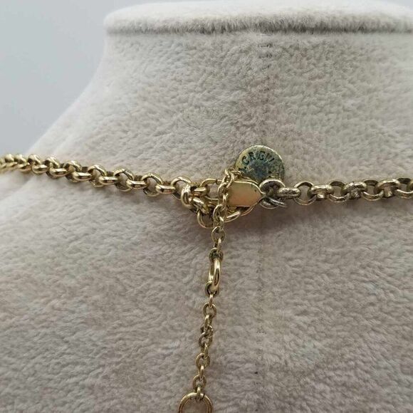 J Crew Long Beige Bib Necklace - Picture 7 of 12